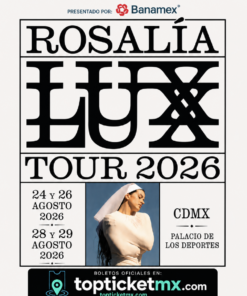 Rosalía 29 AGOSTO – LUX Tour 2026 | Palacio de los Deportes, CDMX